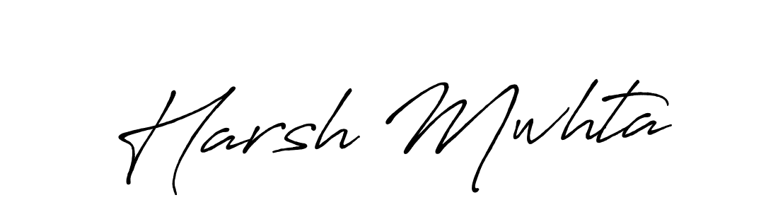 How to make Harsh Mwhta signature? Antro_Vectra_Bolder is a professional autograph style. Create handwritten signature for Harsh Mwhta name. Harsh Mwhta signature style 7 images and pictures png