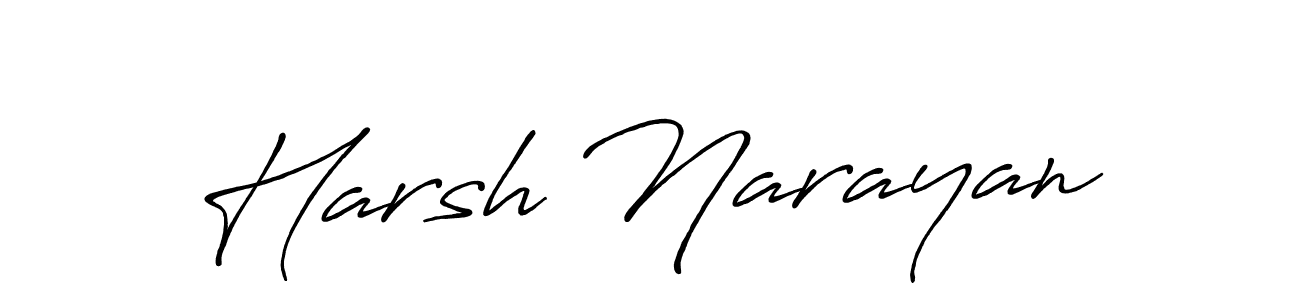 The best way (Antro_Vectra_Bolder) to make a short signature is to pick only two or three words in your name. The name Harsh Narayan include a total of six letters. For converting this name. Harsh Narayan signature style 7 images and pictures png