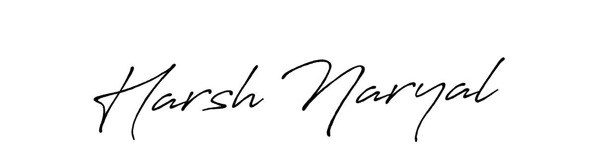 Harsh Naryal stylish signature style. Best Handwritten Sign (Antro_Vectra_Bolder) for my name. Handwritten Signature Collection Ideas for my name Harsh Naryal. Harsh Naryal signature style 7 images and pictures png