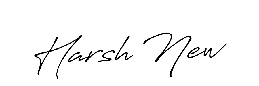 How to make Harsh New signature? Antro_Vectra_Bolder is a professional autograph style. Create handwritten signature for Harsh New name. Harsh New signature style 7 images and pictures png