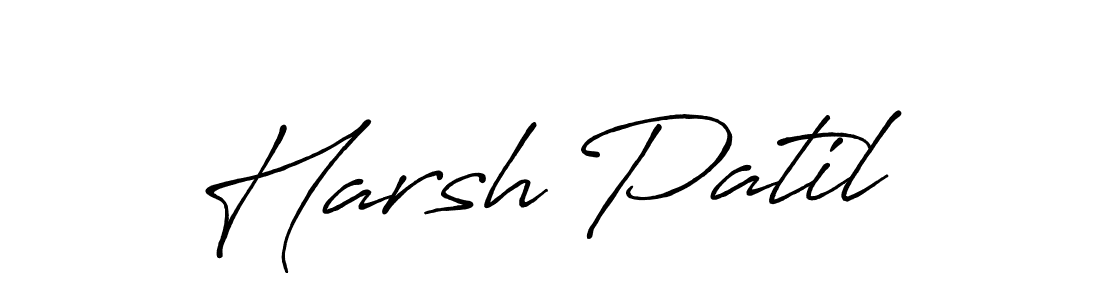 How to make Harsh Patil signature? Antro_Vectra_Bolder is a professional autograph style. Create handwritten signature for Harsh Patil name. Harsh Patil signature style 7 images and pictures png