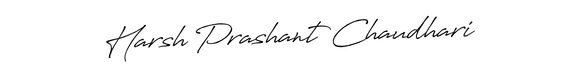 Antro_Vectra_Bolder is a professional signature style that is perfect for those who want to add a touch of class to their signature. It is also a great choice for those who want to make their signature more unique. Get Harsh Prashant Chaudhari name to fancy signature for free. Harsh Prashant Chaudhari signature style 7 images and pictures png