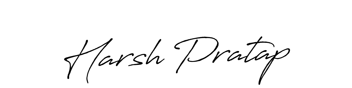 Make a beautiful signature design for name Harsh Pratap. With this signature (Antro_Vectra_Bolder) style, you can create a handwritten signature for free. Harsh Pratap signature style 7 images and pictures png