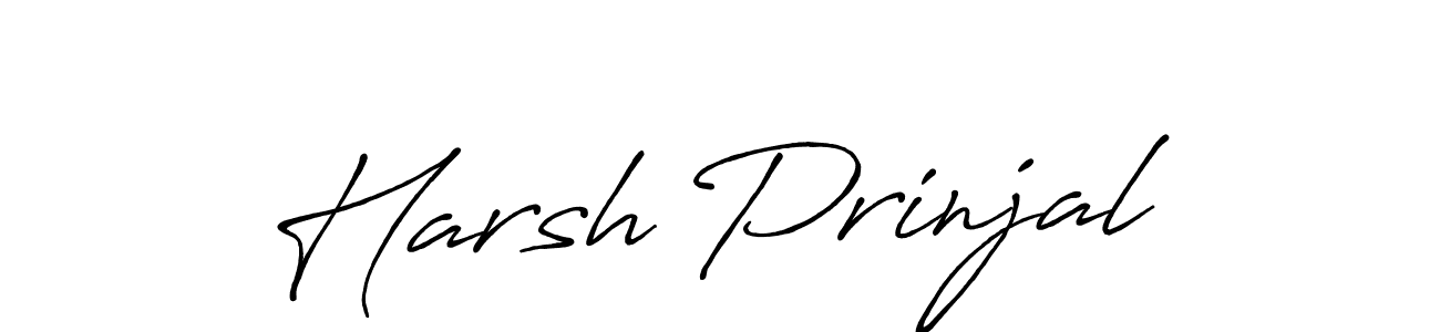 Also You can easily find your signature by using the search form. We will create Harsh Prinjal name handwritten signature images for you free of cost using Antro_Vectra_Bolder sign style. Harsh Prinjal signature style 7 images and pictures png