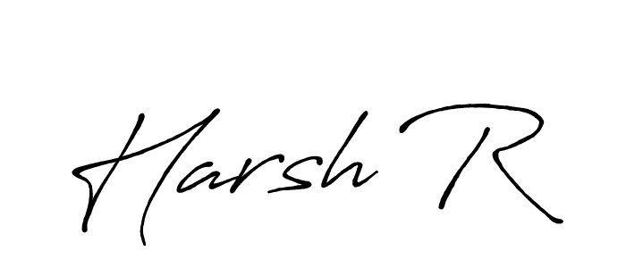 The best way (Antro_Vectra_Bolder) to make a short signature is to pick only two or three words in your name. The name Harsh R include a total of six letters. For converting this name. Harsh R signature style 7 images and pictures png