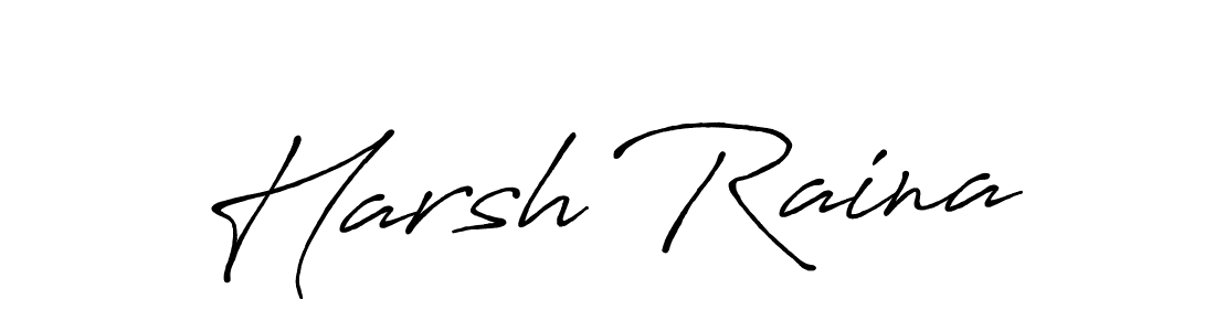 How to make Harsh Raina signature? Antro_Vectra_Bolder is a professional autograph style. Create handwritten signature for Harsh Raina name. Harsh Raina signature style 7 images and pictures png