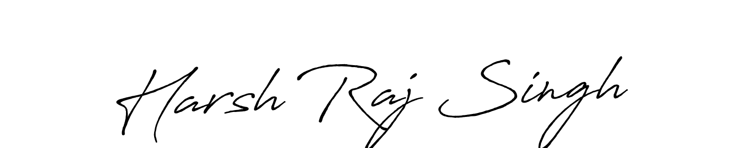 Make a beautiful signature design for name Harsh Raj Singh. With this signature (Antro_Vectra_Bolder) style, you can create a handwritten signature for free. Harsh Raj Singh signature style 7 images and pictures png