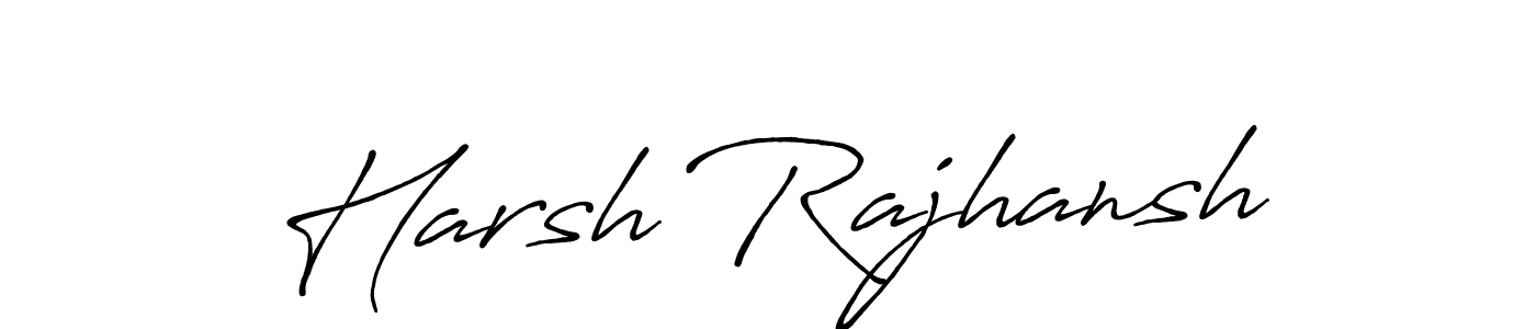 This is the best signature style for the Harsh Rajhansh name. Also you like these signature font (Antro_Vectra_Bolder). Mix name signature. Harsh Rajhansh signature style 7 images and pictures png