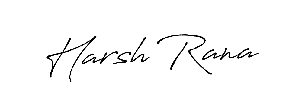 Design your own signature with our free online signature maker. With this signature software, you can create a handwritten (Antro_Vectra_Bolder) signature for name Harsh Rana. Harsh Rana signature style 7 images and pictures png