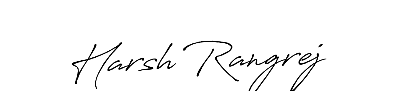 It looks lik you need a new signature style for name Harsh Rangrej. Design unique handwritten (Antro_Vectra_Bolder) signature with our free signature maker in just a few clicks. Harsh Rangrej signature style 7 images and pictures png