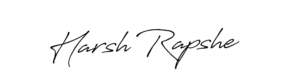 It looks lik you need a new signature style for name Harsh Rapshe. Design unique handwritten (Antro_Vectra_Bolder) signature with our free signature maker in just a few clicks. Harsh Rapshe signature style 7 images and pictures png