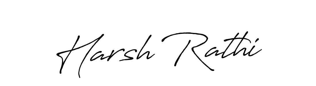 How to make Harsh Rathi signature? Antro_Vectra_Bolder is a professional autograph style. Create handwritten signature for Harsh Rathi name. Harsh Rathi signature style 7 images and pictures png