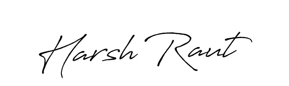 Also we have Harsh Raut name is the best signature style. Create professional handwritten signature collection using Antro_Vectra_Bolder autograph style. Harsh Raut signature style 7 images and pictures png