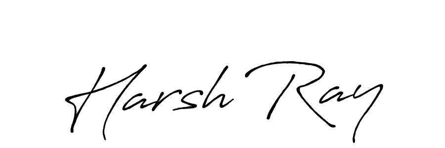 Antro_Vectra_Bolder is a professional signature style that is perfect for those who want to add a touch of class to their signature. It is also a great choice for those who want to make their signature more unique. Get Harsh Ray name to fancy signature for free. Harsh Ray signature style 7 images and pictures png