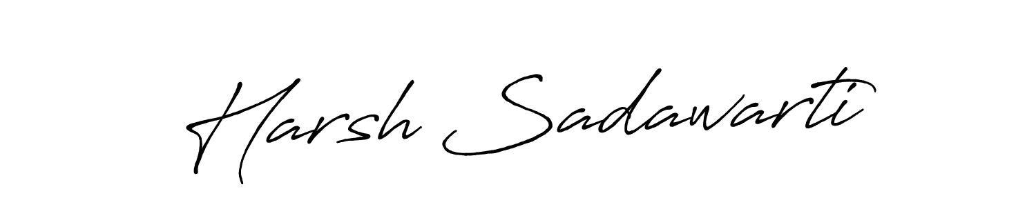 Antro_Vectra_Bolder is a professional signature style that is perfect for those who want to add a touch of class to their signature. It is also a great choice for those who want to make their signature more unique. Get Harsh Sadawarti name to fancy signature for free. Harsh Sadawarti signature style 7 images and pictures png