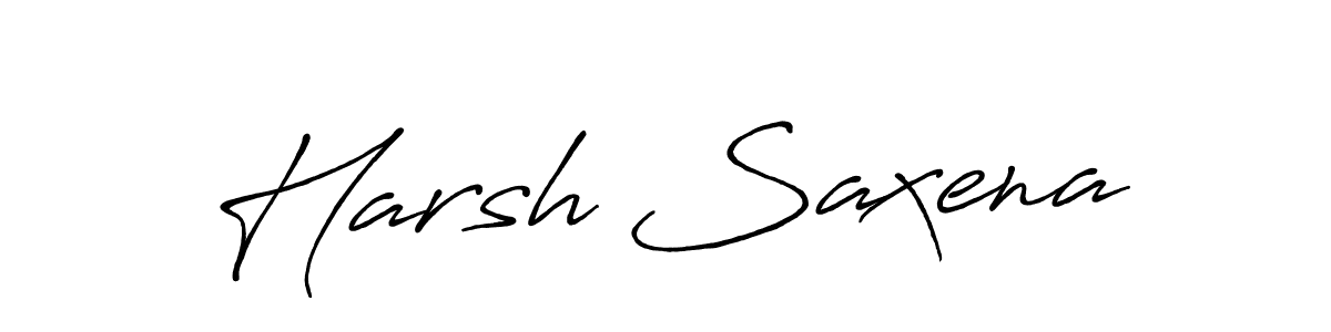 Use a signature maker to create a handwritten signature online. With this signature software, you can design (Antro_Vectra_Bolder) your own signature for name Harsh Saxena. Harsh Saxena signature style 7 images and pictures png
