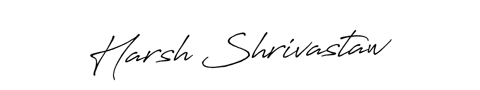 Use a signature maker to create a handwritten signature online. With this signature software, you can design (Antro_Vectra_Bolder) your own signature for name Harsh Shrivastaw. Harsh Shrivastaw signature style 7 images and pictures png