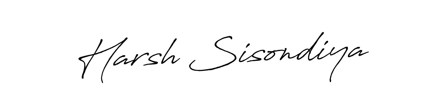 Also You can easily find your signature by using the search form. We will create Harsh Sisondiya name handwritten signature images for you free of cost using Antro_Vectra_Bolder sign style. Harsh Sisondiya signature style 7 images and pictures png