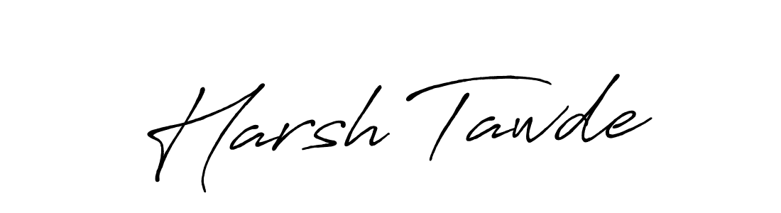 The best way (Antro_Vectra_Bolder) to make a short signature is to pick only two or three words in your name. The name Harsh Tawde include a total of six letters. For converting this name. Harsh Tawde signature style 7 images and pictures png
