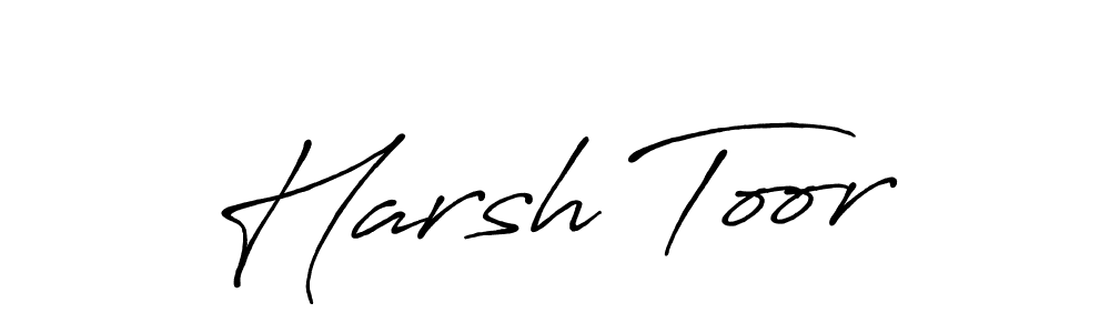 Make a beautiful signature design for name Harsh Toor. With this signature (Antro_Vectra_Bolder) style, you can create a handwritten signature for free. Harsh Toor signature style 7 images and pictures png