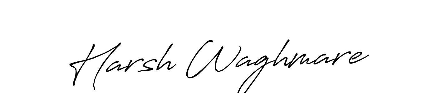 It looks lik you need a new signature style for name Harsh Waghmare. Design unique handwritten (Antro_Vectra_Bolder) signature with our free signature maker in just a few clicks. Harsh Waghmare signature style 7 images and pictures png