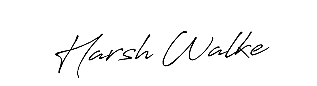 You should practise on your own different ways (Antro_Vectra_Bolder) to write your name (Harsh Walke) in signature. don't let someone else do it for you. Harsh Walke signature style 7 images and pictures png