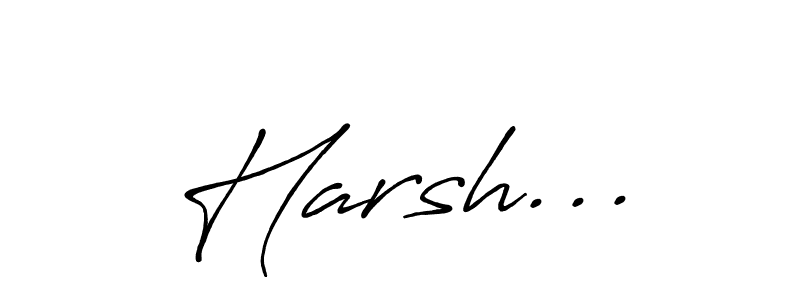 It looks lik you need a new signature style for name Harsh.... Design unique handwritten (Antro_Vectra_Bolder) signature with our free signature maker in just a few clicks. Harsh... signature style 7 images and pictures png