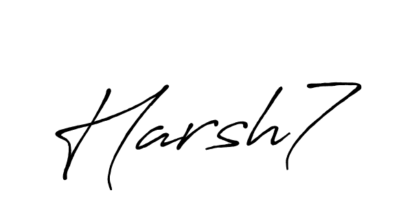 Create a beautiful signature design for name Harsh7. With this signature (Antro_Vectra_Bolder) fonts, you can make a handwritten signature for free. Harsh7 signature style 7 images and pictures png