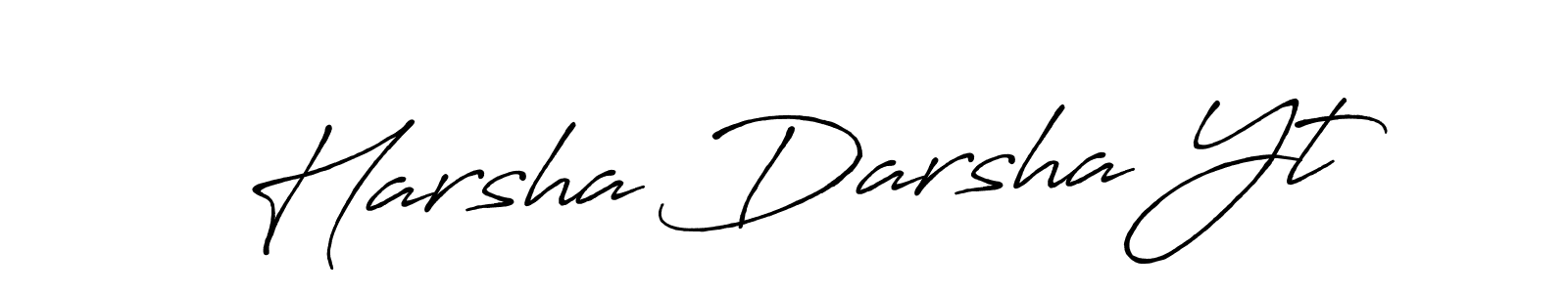 Also we have Harsha Darsha Yt name is the best signature style. Create professional handwritten signature collection using Antro_Vectra_Bolder autograph style. Harsha Darsha Yt signature style 7 images and pictures png