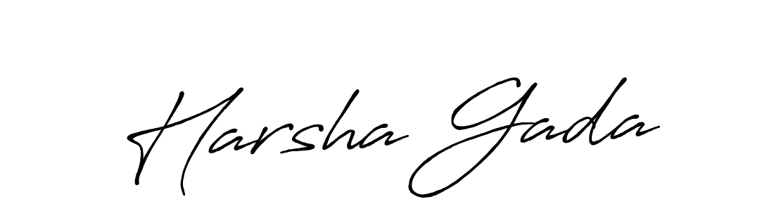 if you are searching for the best signature style for your name Harsha Gada. so please give up your signature search. here we have designed multiple signature styles  using Antro_Vectra_Bolder. Harsha Gada signature style 7 images and pictures png