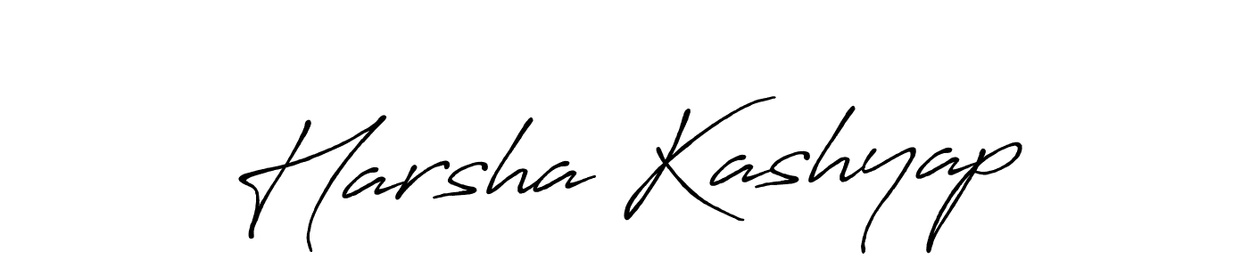 Antro_Vectra_Bolder is a professional signature style that is perfect for those who want to add a touch of class to their signature. It is also a great choice for those who want to make their signature more unique. Get Harsha Kashyap name to fancy signature for free. Harsha Kashyap signature style 7 images and pictures png