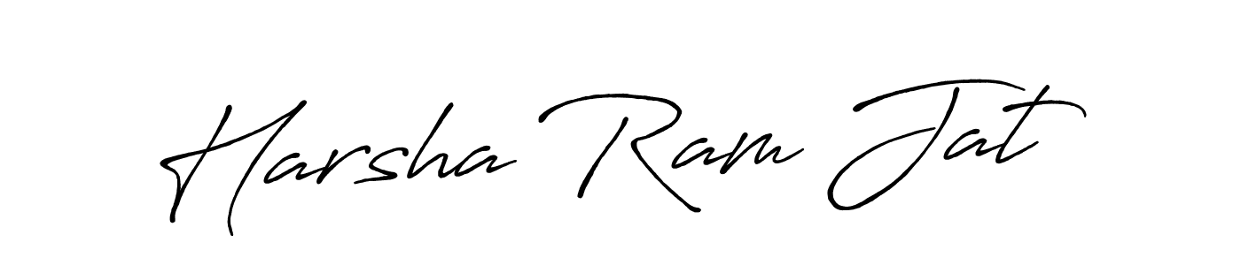 Create a beautiful signature design for name Harsha Ram Jat. With this signature (Antro_Vectra_Bolder) fonts, you can make a handwritten signature for free. Harsha Ram Jat signature style 7 images and pictures png