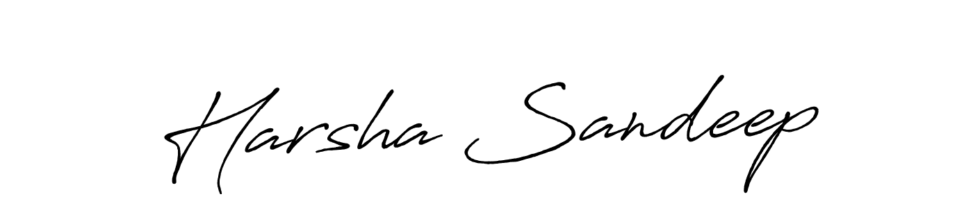 Antro_Vectra_Bolder is a professional signature style that is perfect for those who want to add a touch of class to their signature. It is also a great choice for those who want to make their signature more unique. Get Harsha Sandeep name to fancy signature for free. Harsha Sandeep signature style 7 images and pictures png