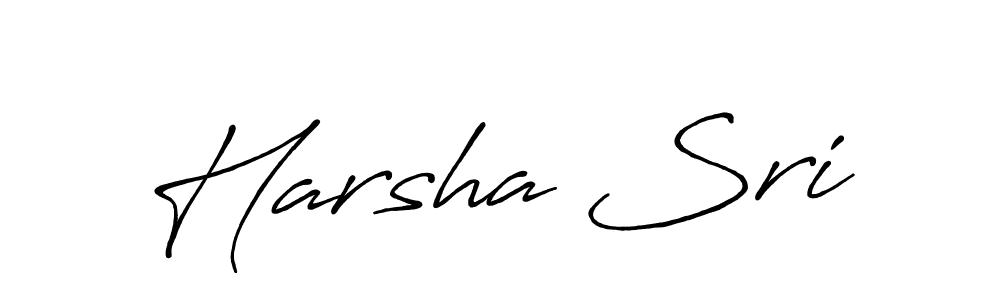 Make a beautiful signature design for name Harsha Sri. With this signature (Antro_Vectra_Bolder) style, you can create a handwritten signature for free. Harsha Sri signature style 7 images and pictures png