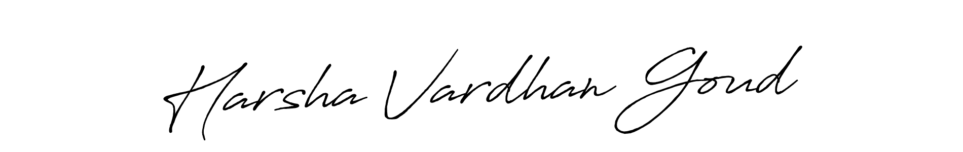 Use a signature maker to create a handwritten signature online. With this signature software, you can design (Antro_Vectra_Bolder) your own signature for name Harsha Vardhan Goud. Harsha Vardhan Goud signature style 7 images and pictures png