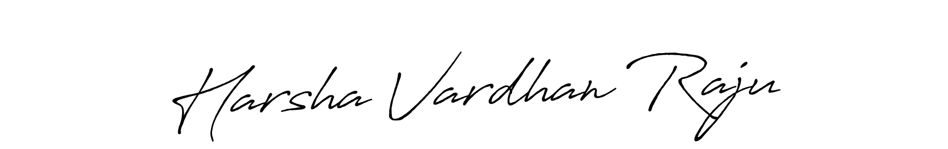 Create a beautiful signature design for name Harsha Vardhan Raju. With this signature (Antro_Vectra_Bolder) fonts, you can make a handwritten signature for free. Harsha Vardhan Raju signature style 7 images and pictures png
