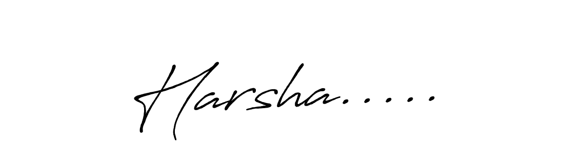 Also we have Harsha..... name is the best signature style. Create professional handwritten signature collection using Antro_Vectra_Bolder autograph style. Harsha..... signature style 7 images and pictures png