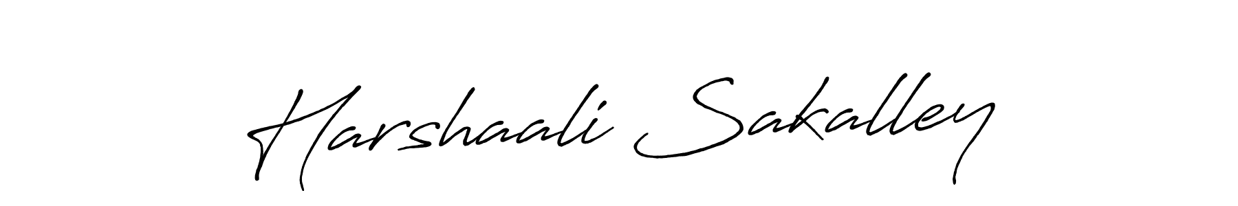 Also we have Harshaali Sakalley name is the best signature style. Create professional handwritten signature collection using Antro_Vectra_Bolder autograph style. Harshaali Sakalley signature style 7 images and pictures png