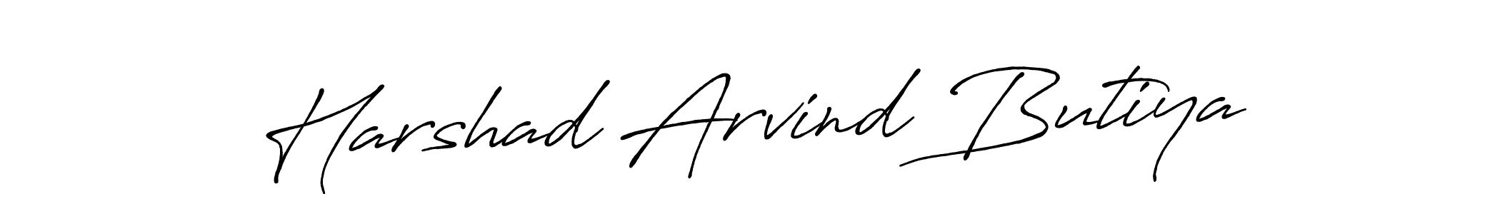 Make a beautiful signature design for name Harshad Arvind Butiya. Use this online signature maker to create a handwritten signature for free. Harshad Arvind Butiya signature style 7 images and pictures png