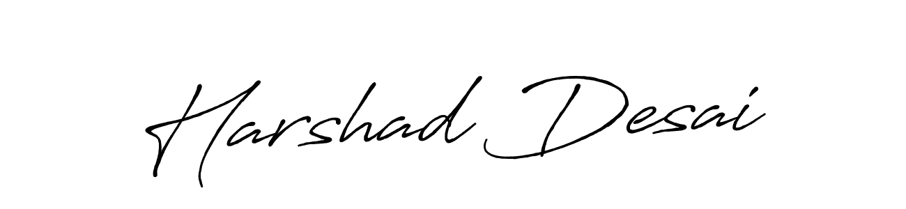 Also You can easily find your signature by using the search form. We will create Harshad Desai name handwritten signature images for you free of cost using Antro_Vectra_Bolder sign style. Harshad Desai signature style 7 images and pictures png