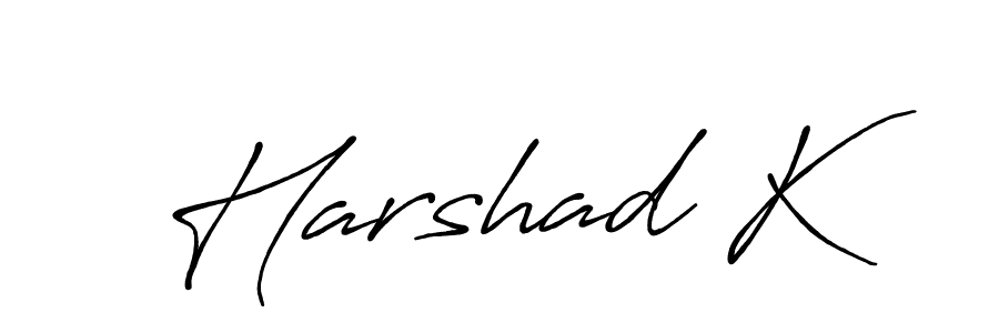 Antro_Vectra_Bolder is a professional signature style that is perfect for those who want to add a touch of class to their signature. It is also a great choice for those who want to make their signature more unique. Get Harshad K name to fancy signature for free. Harshad K signature style 7 images and pictures png