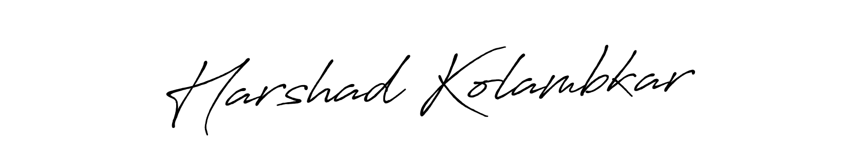 Also we have Harshad Kolambkar name is the best signature style. Create professional handwritten signature collection using Antro_Vectra_Bolder autograph style. Harshad Kolambkar signature style 7 images and pictures png