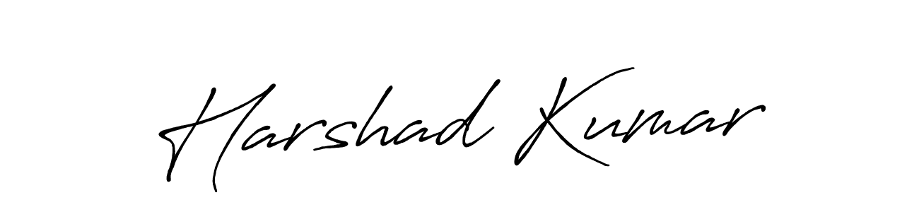 It looks lik you need a new signature style for name Harshad Kumar. Design unique handwritten (Antro_Vectra_Bolder) signature with our free signature maker in just a few clicks. Harshad Kumar signature style 7 images and pictures png