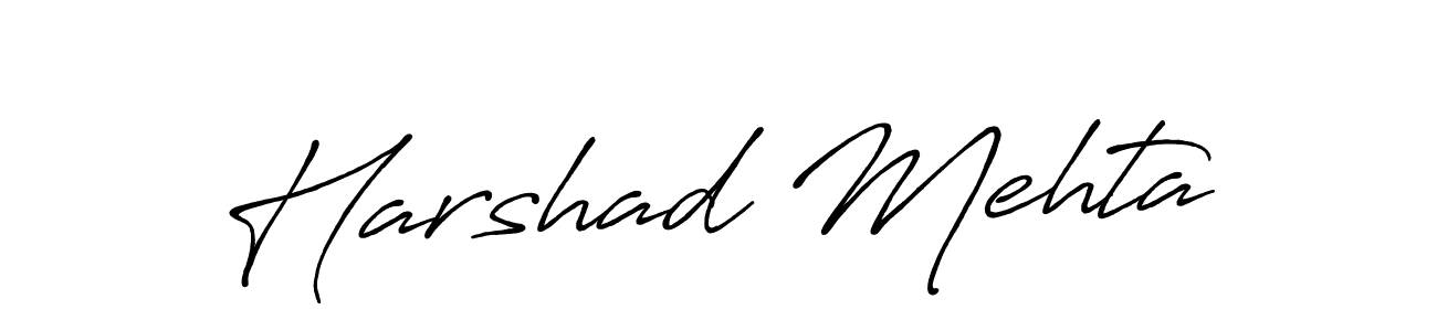 Also we have Harshad Mehta name is the best signature style. Create professional handwritten signature collection using Antro_Vectra_Bolder autograph style. Harshad Mehta signature style 7 images and pictures png