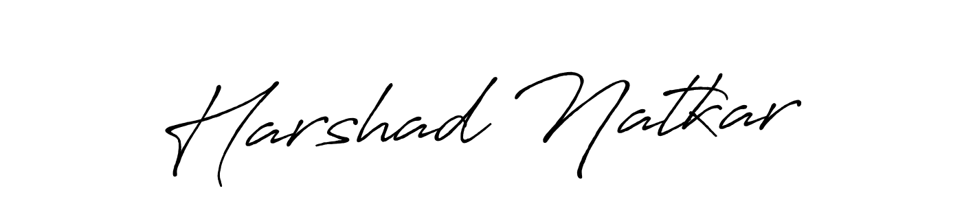 Use a signature maker to create a handwritten signature online. With this signature software, you can design (Antro_Vectra_Bolder) your own signature for name Harshad Natkar. Harshad Natkar signature style 7 images and pictures png