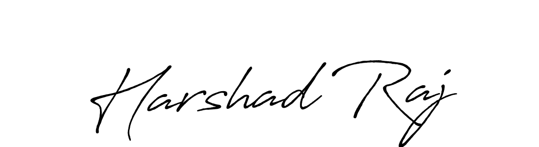 Harshad Raj stylish signature style. Best Handwritten Sign (Antro_Vectra_Bolder) for my name. Handwritten Signature Collection Ideas for my name Harshad Raj. Harshad Raj signature style 7 images and pictures png