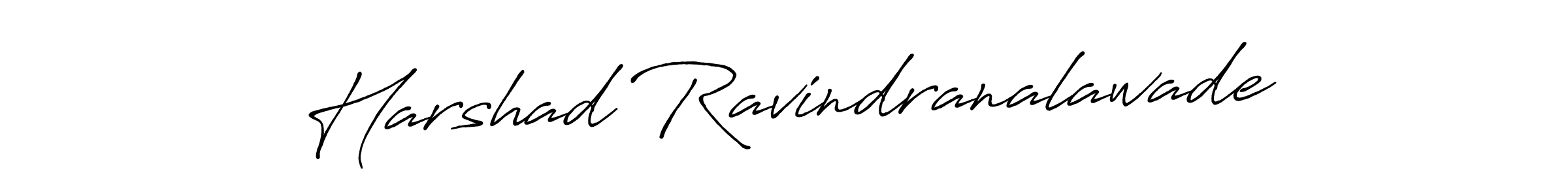How to make Harshad Ravindranalawade name signature. Use Antro_Vectra_Bolder style for creating short signs online. This is the latest handwritten sign. Harshad Ravindranalawade signature style 7 images and pictures png