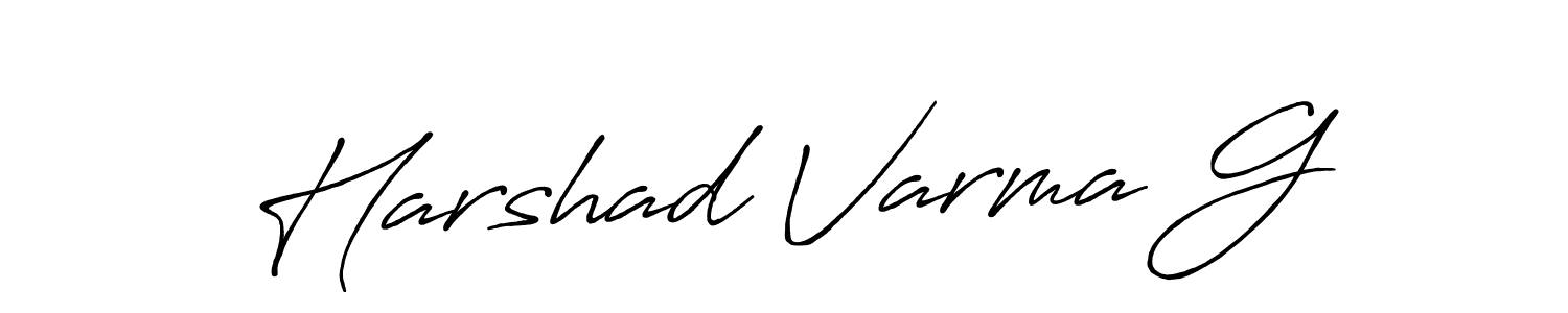 Also we have Harshad Varma G name is the best signature style. Create professional handwritten signature collection using Antro_Vectra_Bolder autograph style. Harshad Varma G signature style 7 images and pictures png