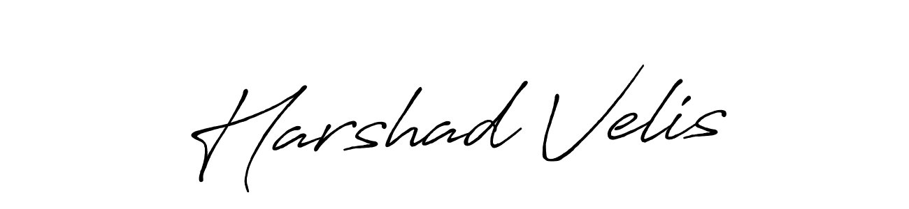 How to make Harshad Velis signature? Antro_Vectra_Bolder is a professional autograph style. Create handwritten signature for Harshad Velis name. Harshad Velis signature style 7 images and pictures png