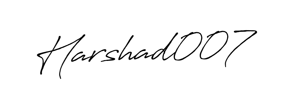 Also we have Harshad007 name is the best signature style. Create professional handwritten signature collection using Antro_Vectra_Bolder autograph style. Harshad007 signature style 7 images and pictures png